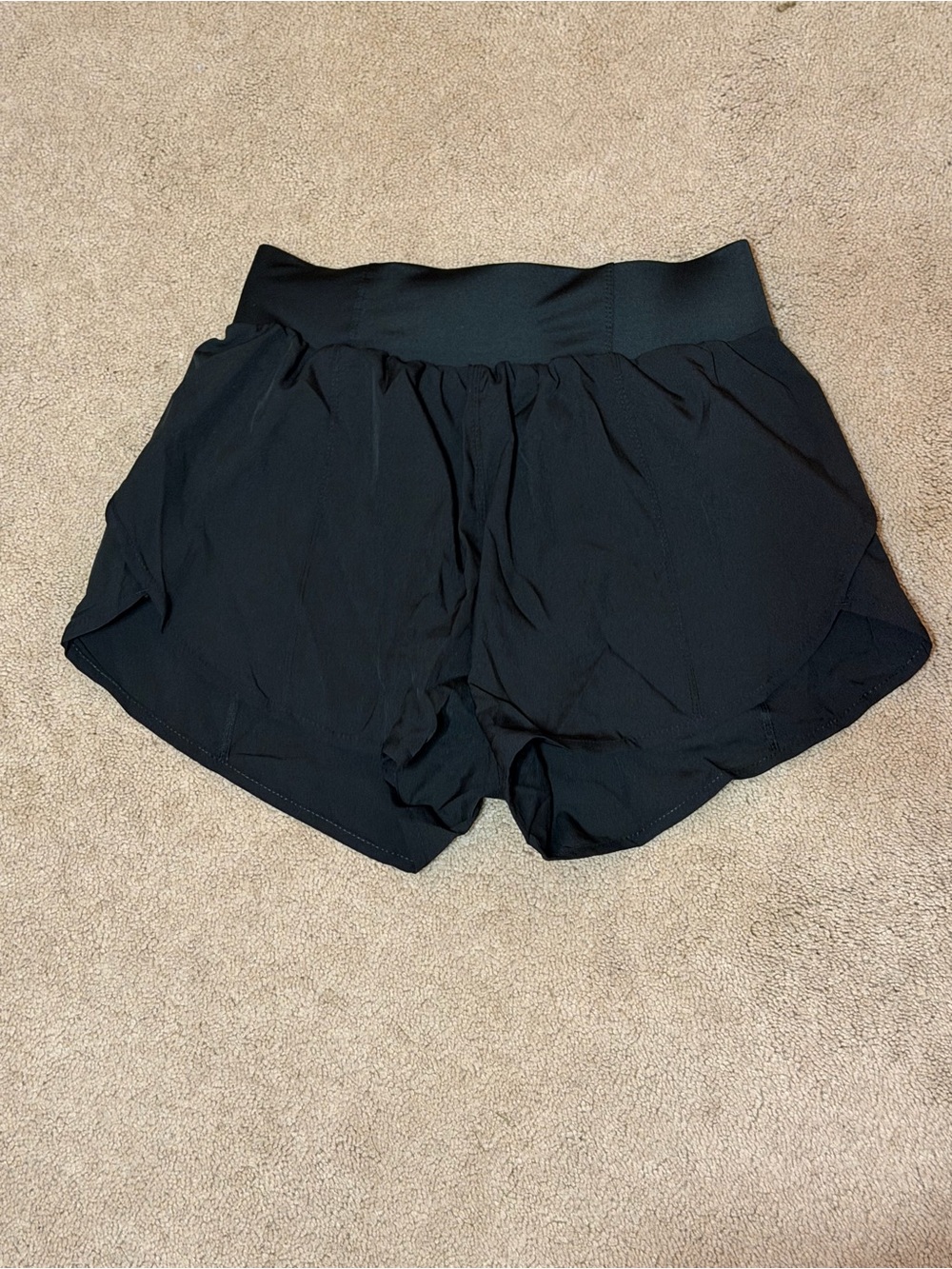 lululemon athletica Black Running Shorts with Wide Waistband